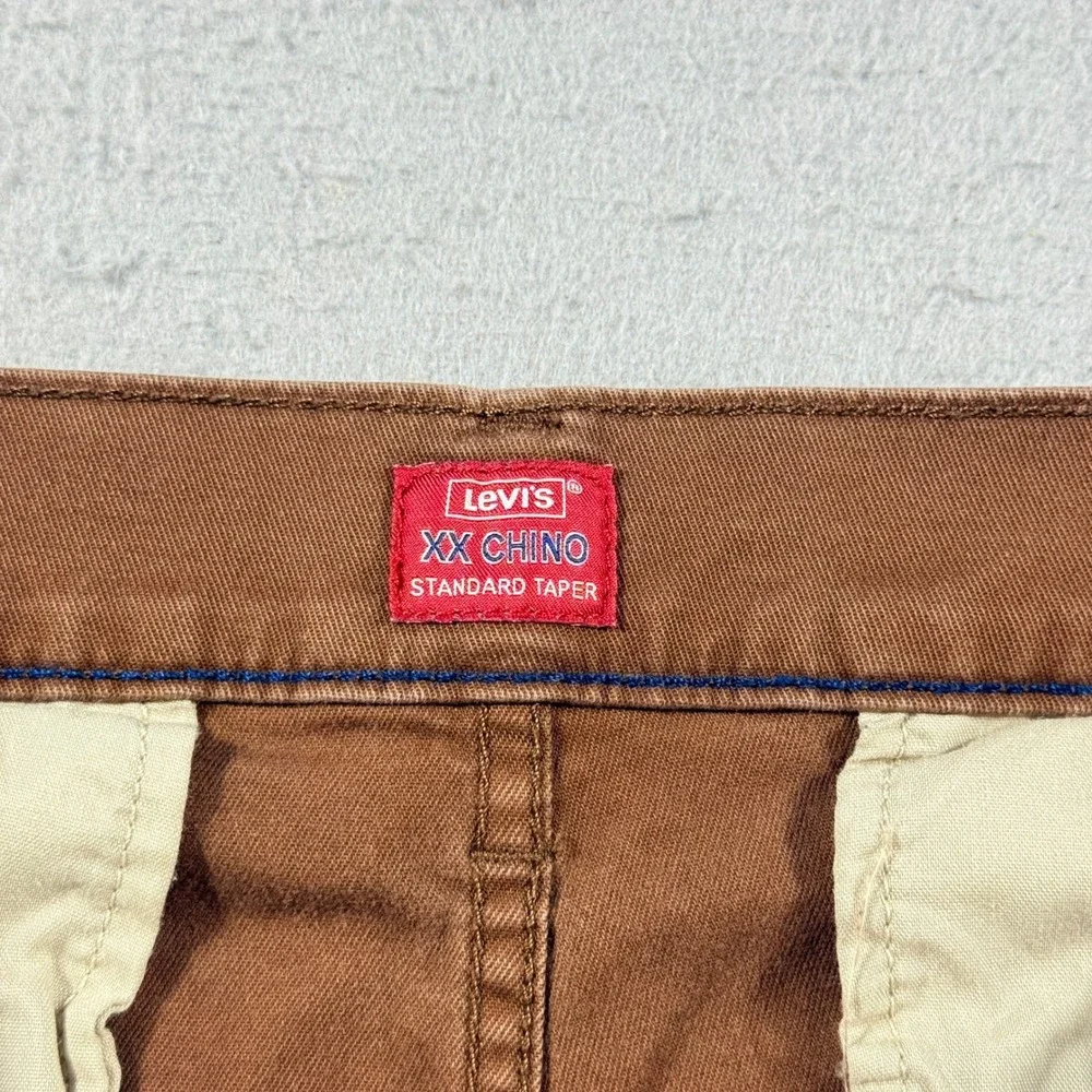 Levis XX Chino Standard Taper Brown Tobacco Pants 36x30 85226-0184